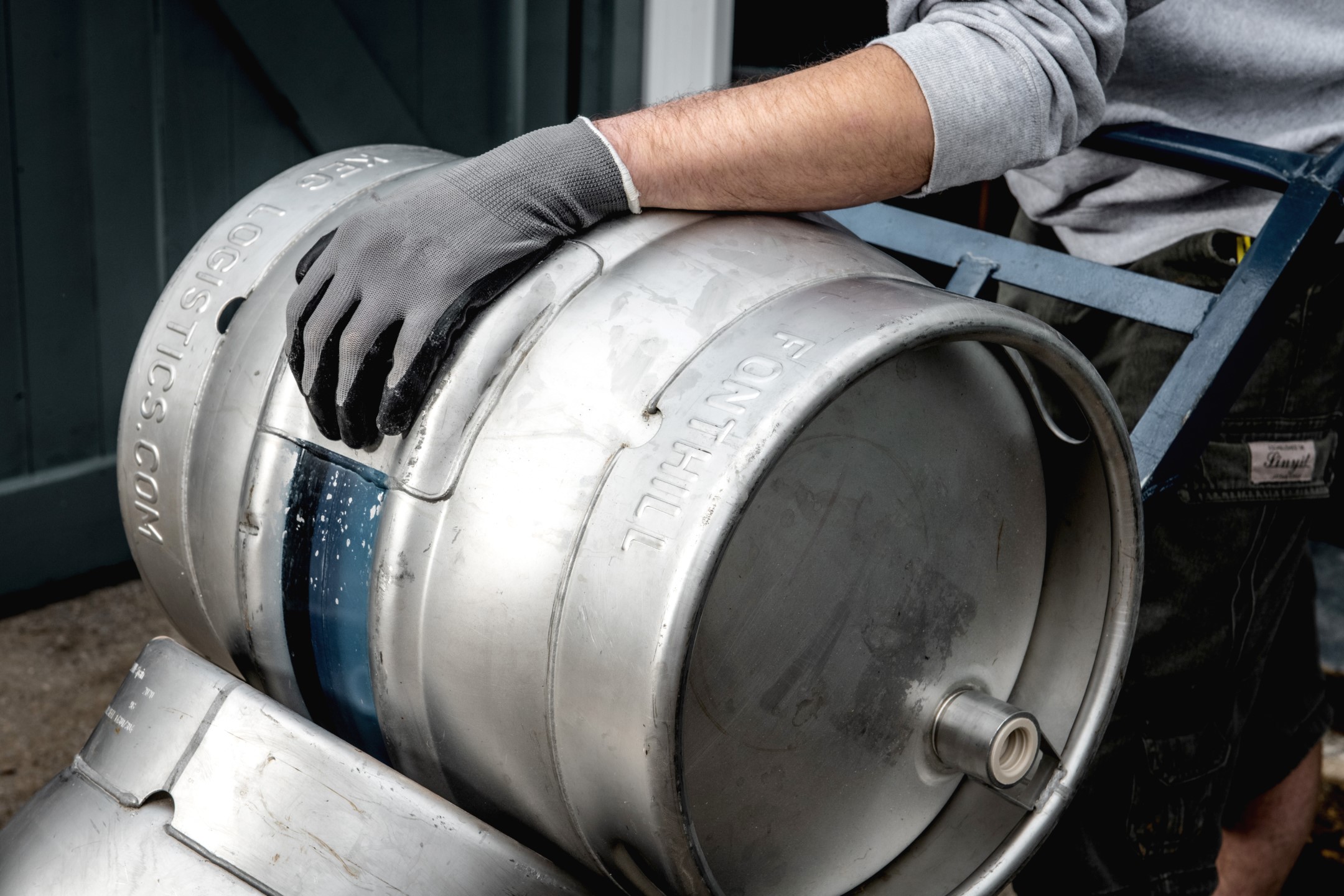 Buy beer in bulk. Cask and keg beer from Fonthill Brewery getting delivered to wholesale buyers.